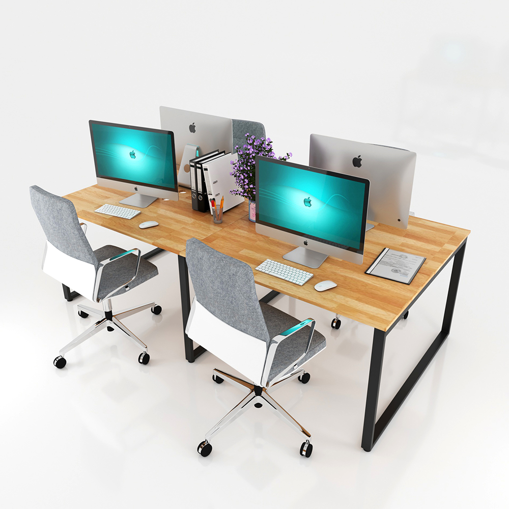Một chiếc bàn làm việc dài có thể cho 4-5 nhân viên ngồi làm việc thoải mái.